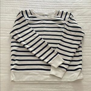 Old Navy Navy and White Striped Top